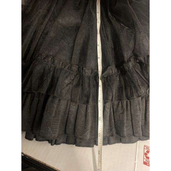 TRIPP NYC Daang Goodman Corset Tutu Pleated Gothic Black Dress  Sz L - Picture 12 of 12